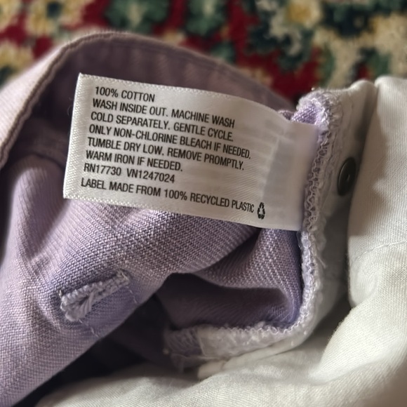 Wild Fable Highest Rise Lilac Distressed Denim Shorts EUC - Picture 7 of 12